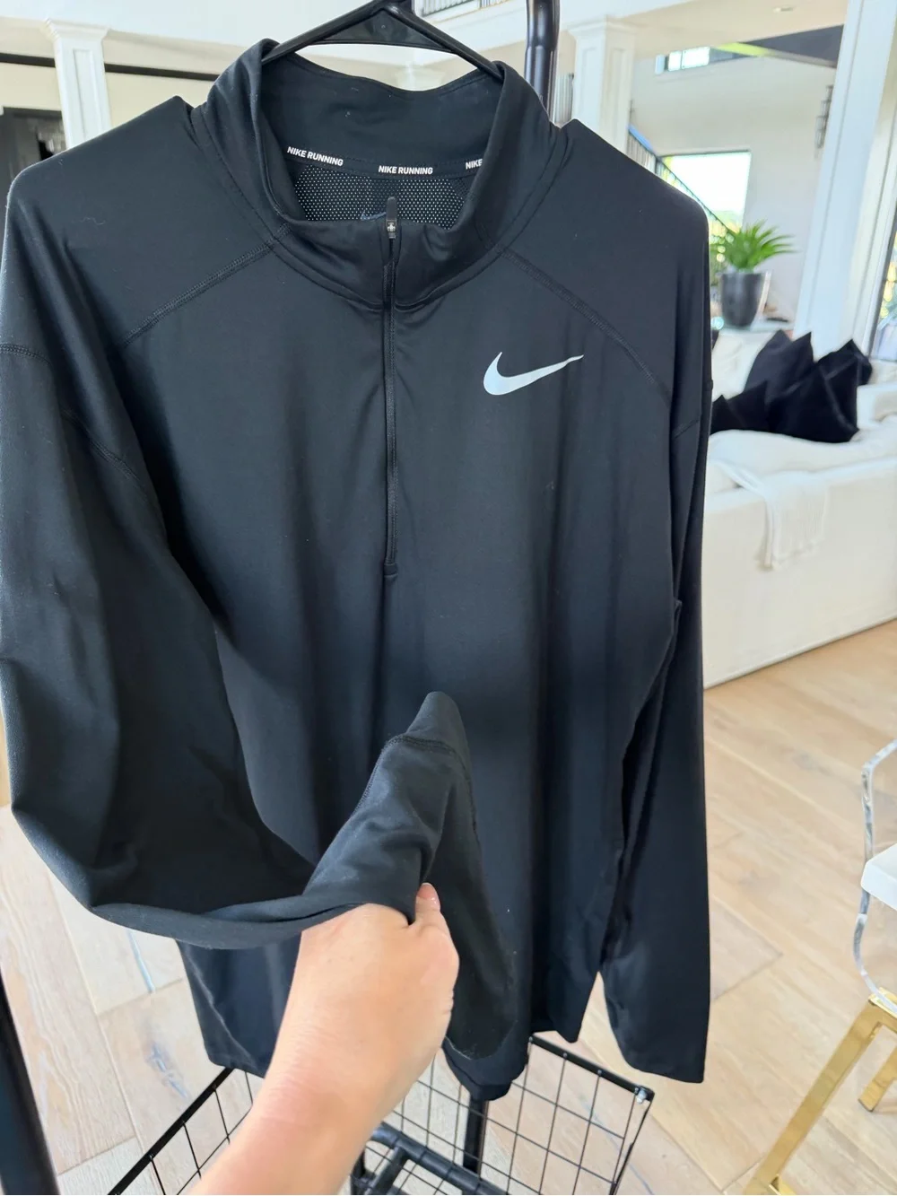 Nike Black Long-Sleeve Half-Zip Training Top